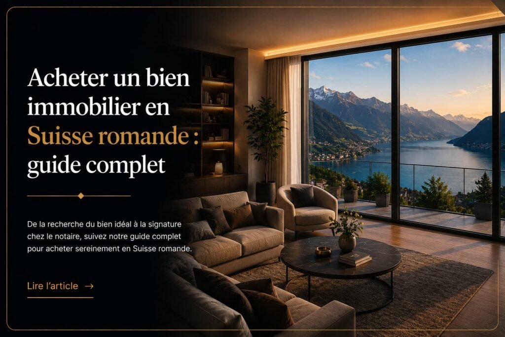 Acheter un bien immobilier en Suisse romande : guide complet