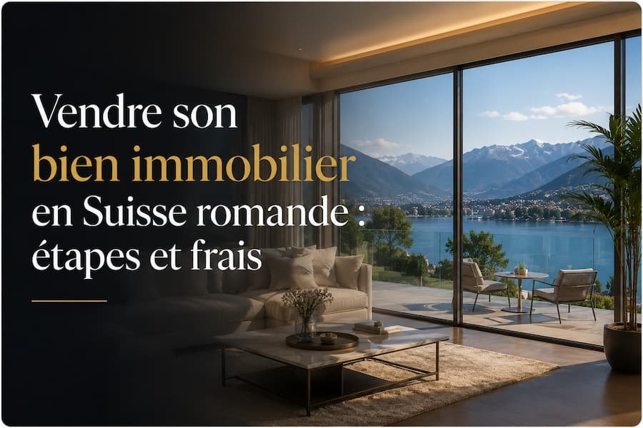 Vendre son bien immobilier en Suisse romande : étapes et frais